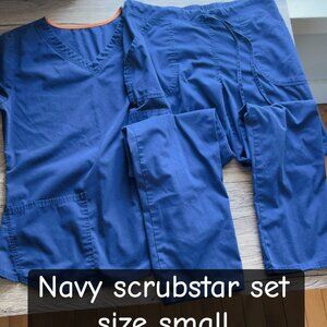 Scrubstar Navy Scrub Top and Pants